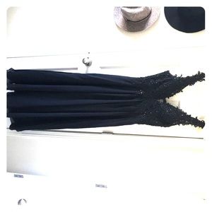 Black formal A-Line dress